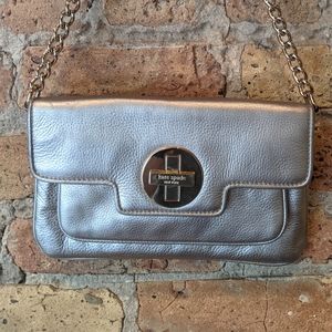 Kate Spade Metallic Leather Clutch